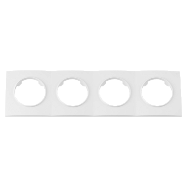 Рамка 4-постовая квадратная Bylectrica Прованс белый