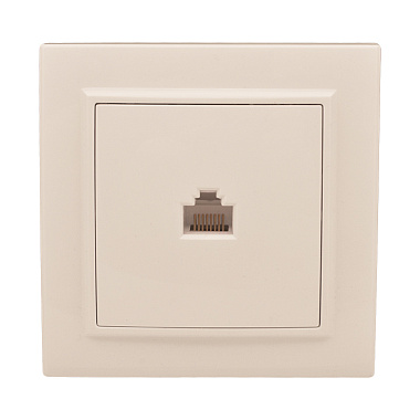 Розетка 1 СП комп. RJ45 кат.5e EKF Минск бежевый