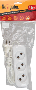 Удлинитель 3* 1,5 м  6А Navigator 71 448