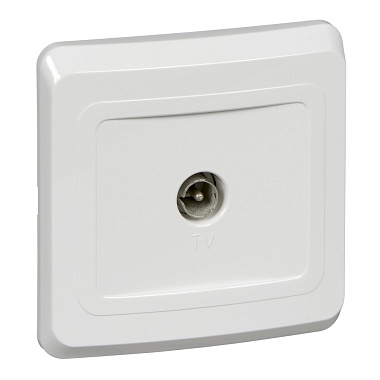 Розетка 1 СП TV оконечная SE Этюд белый