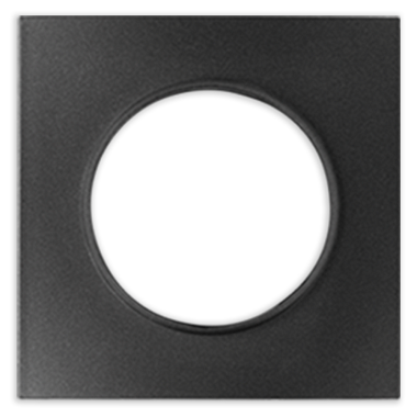 Рамка 1-постовая квадратная Bylectrica Прованс графит