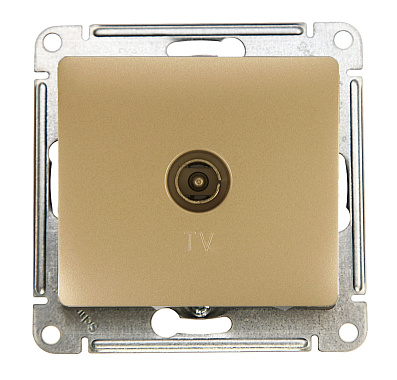 Розетка 1 СП TV механизм SE Glossa перламутр
