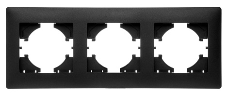 Рамка 3-постовая Gusi Electric Bravo графит