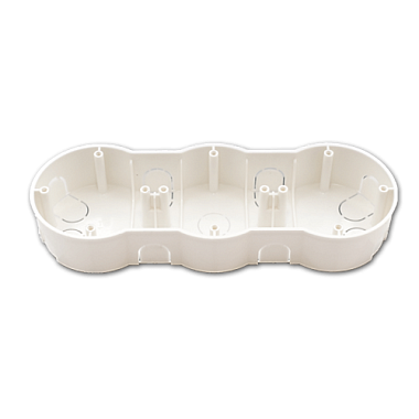 Подрозетник 3-местный в бетон 219х77х35мм пониженной глубиной полости Bylectrica Минск