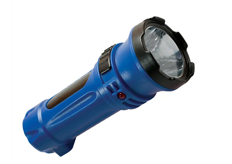 Фонарь аккум. КОСМОС светодиодный, 2 режима,0,5W LED, 300mAh прямая зарядка от 220В