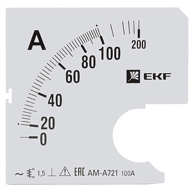 Шкала сменная для A721 100/5А-1,5 EKF PROxima