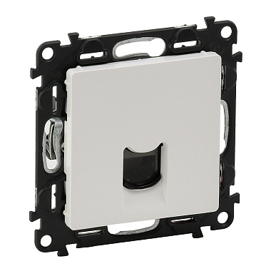 Розетка 1 СП комп. RJ45 кат.5е механизм Legrand Valena Life белый