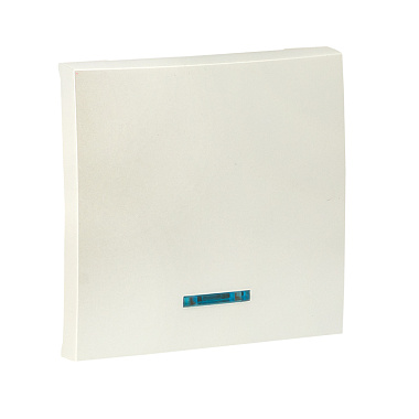 Лицевая панель выключателя 1-кл. с индикатором EKF Валенсия жемчуг