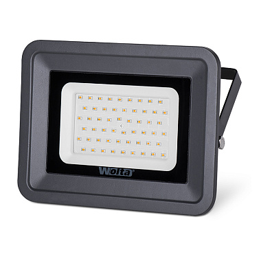 Прожектор светодиодный WOLTA WFLY-50W/06 50Вт 3000К IP65 серый
