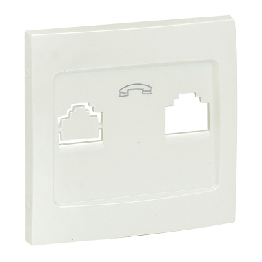 Лицевая панель розетки 1-местной RJ-45 EKF Валенсия жемчуг