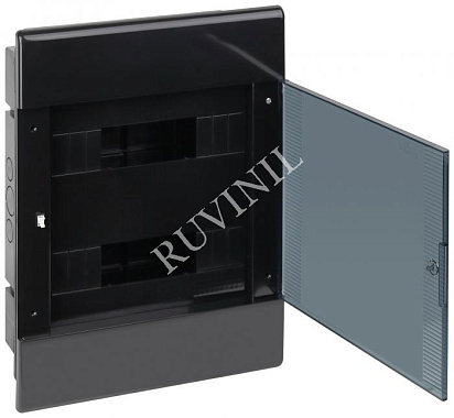 Бокс встраиваемый 24 мод. 299х415х103 IP40 Рувинил черный