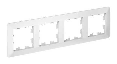 Рамка 4-постовая SE AtlasDesign Air лотос/дымчатый белый