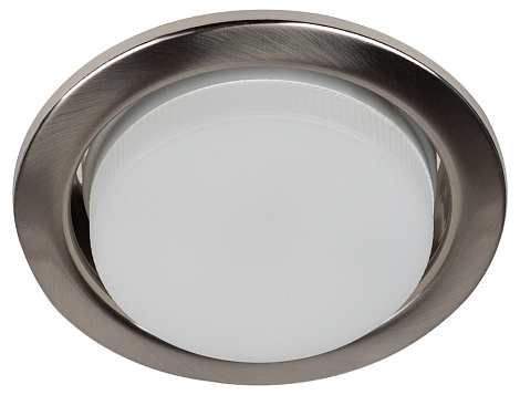 Светильник точечный под лампу Gx53 13W 220V сатин никель ЭРА Б0048943