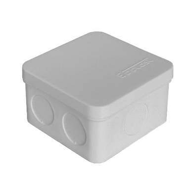Коробка расп. ОП  75х75х45мм IP54 6 вводов серый E.p.plast
