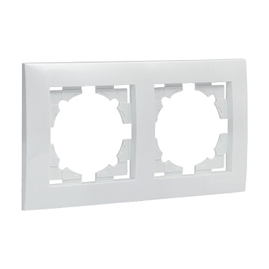 Рамка 2-постовая EKF Валенсия белый