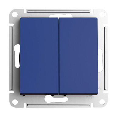 Переключатель 2 СП 10АХ перекрестный сх.7/2 механизм SE AtlasDesign аквамарин