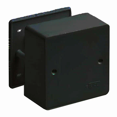 Коробка расп. ОП 80х80х25мм IP40 для кабель-каналов черный Рувинил