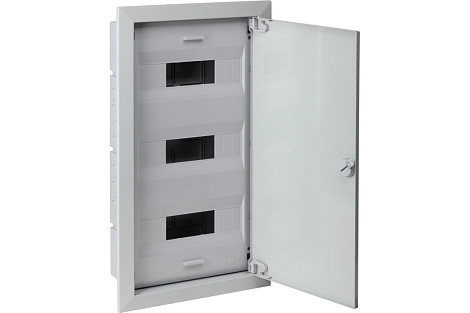Бокс встраиваемый 36 мод. 325х580х103 IP40 с метал. дверью Рувинил серый