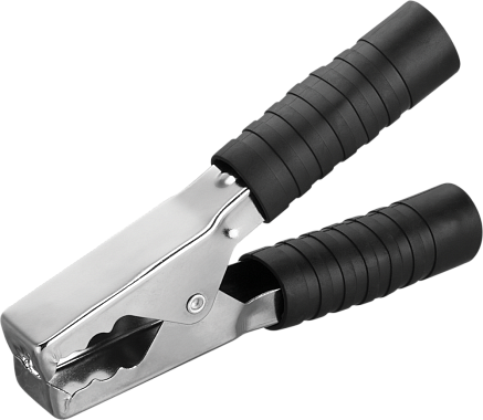 Зажим "крокодил" 250А 150мм (10шт черн/упак) ОНЛАЙТ 80 868