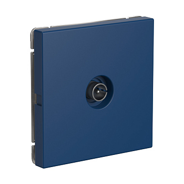 Розетка 1 СП TV механизм SE ArtGallery аквамарин