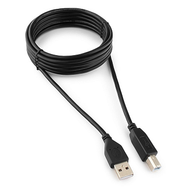 Кабель USB 2.0 Pro Cablexpert CCP-USB2-AMBM-10, AM/BM, 3,0м, экран черный, пакет