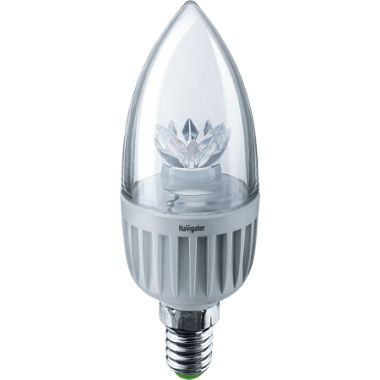 Лампа светодиодная Е14  7Вт 2700К 176-264В свеча Navigator 71 854