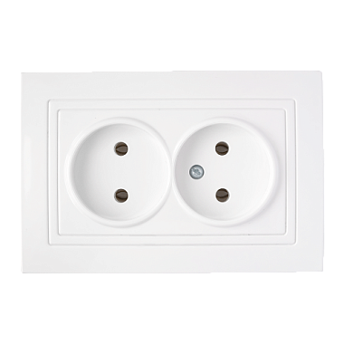 Розетка 2 СП 16А Bylectrica Уют белый