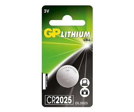 Элемент питания GP Lithium CR2025 - 1 шт. в блистере