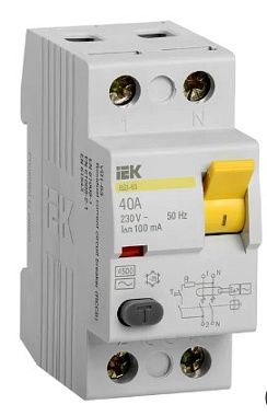УЗО 2P  40А 100мА 4,5кА ВД1-63 IEK