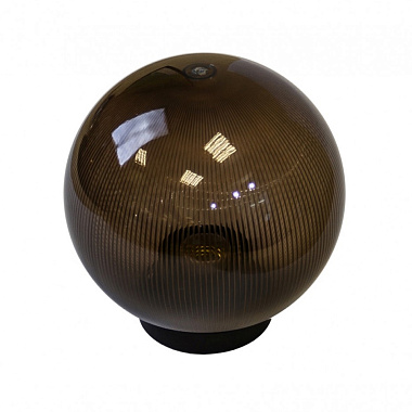 Светильник садово-парковый (d300, 100Вт. E27) шар, призма дымчатая