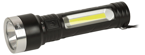Фонарь светодиодный ЭРА универсальный, аккумуляторный, COB+LED, 5 Вт, резина Б0052743