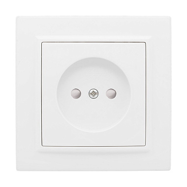 Розетка 1 СП 10А с з/шт EKF Минск белый