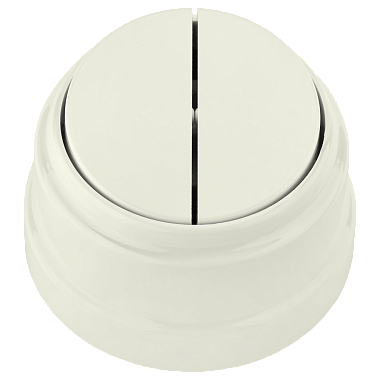 Выключатель 2 ОП 10А Bylectrica Ретро бежевый