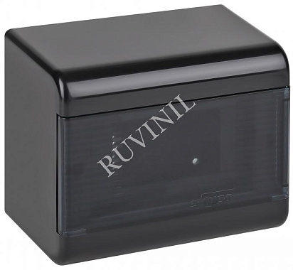 Бокс навесной  6 мод. 160х132х93 IP40 Рувинил чёрный