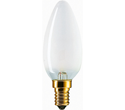 Лампа накаливания Е14 60Вт 230В свеча матовая B35 FR Philips