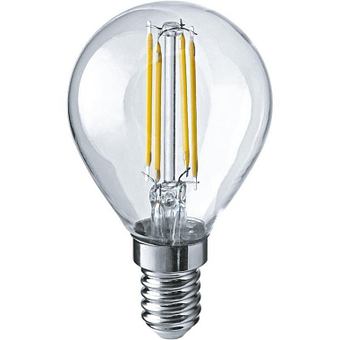 Лампа светодиодная Е14 12Вт 2700К 220-240В филамент шарик ОНЛАЙТ 80 890
