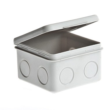 Коробка расп. ОП  80х80х50мм IP55 без вводов Рувинил серый