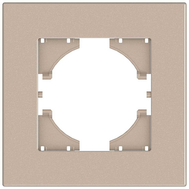 Рамка 1-постовая Gusi Electric City2.0 шампань