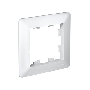 Рамка 1-постовая SE AtlasDesign Air белый/дымчатый белый