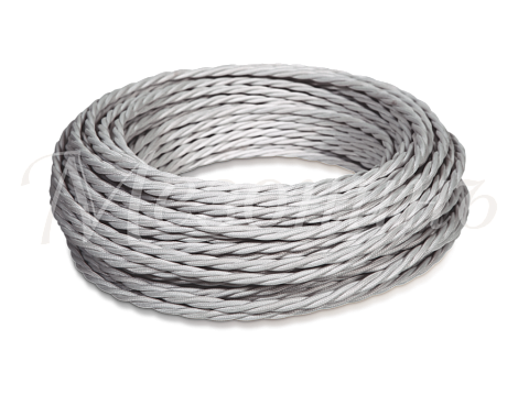 Ретро провод витой 2х1,5мм МезонинЪ титан