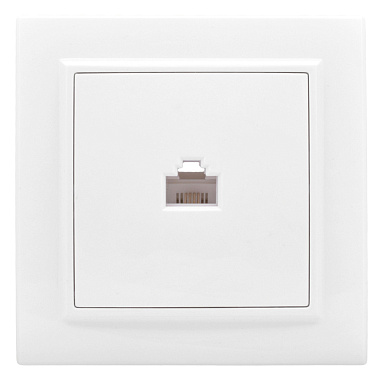 Розетка 1 СП комп. RJ45 кат.5e EKF Минск белый