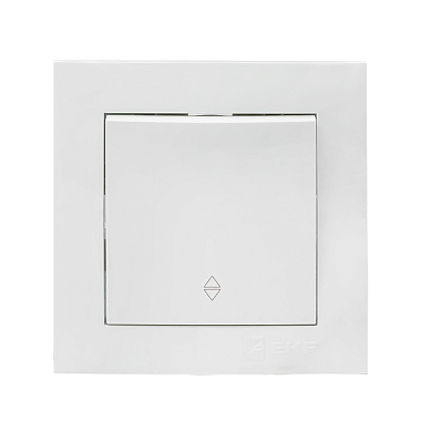 Выключатель 1 СП 10А проходной EKF Валенсия белый