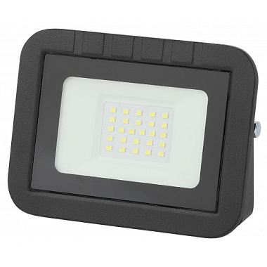 Прожектор светодиодный  20Вт 6500К IP65 1900Лм черный ЭРА Б0043559