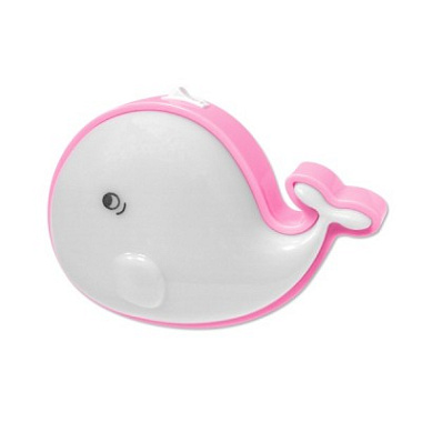 Ночник Camelion NL-183 "Кит розовый" (LED с выкл, 220V)