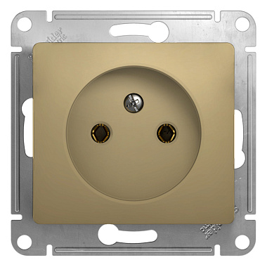 Розетка 1 СП 16А механизм SE Glossa титан