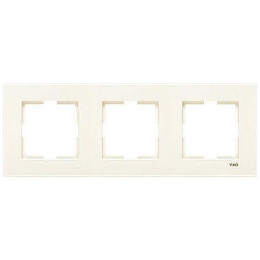 Рамка 3-постовая Viko Karre крем