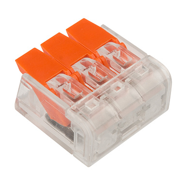 Зажим безвинтовой 3х(0,14-4,0) с рычагами 221-413 СМК Rexant