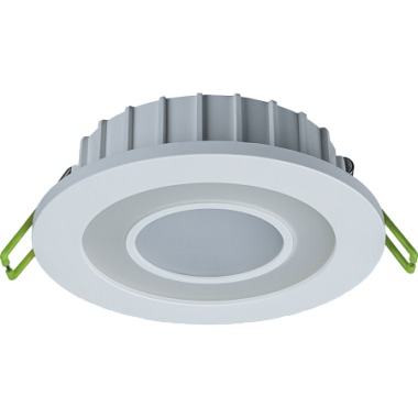 Светильник светодиодный встраиваемый с декор. подсв. 6/2Вт 4000К/зел. 360Лм d110мм Navigator 71 815