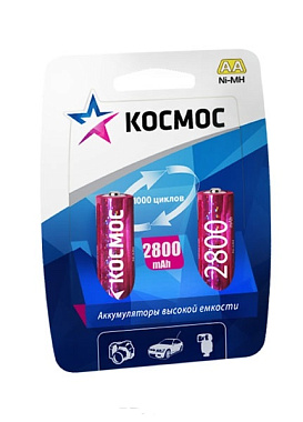 Аккумулятор АА 1.2V 2800mA*ч 2BL Космос
