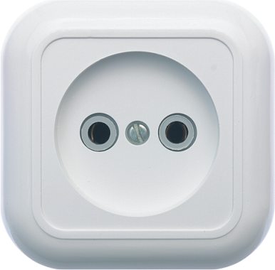 Розетка 1 ОП 10А Кунцево-Электро Валентина белый